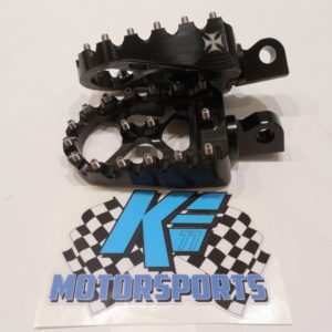 wide moto style foot pegs for most sportsters and dyna